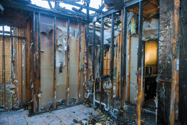 Professional Fire Damage Restoration technician working in Rankin, TX